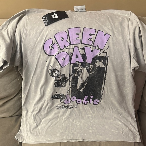 Greenday Dookie Gray and Purple Graphic Tee - Picture 1 of 4